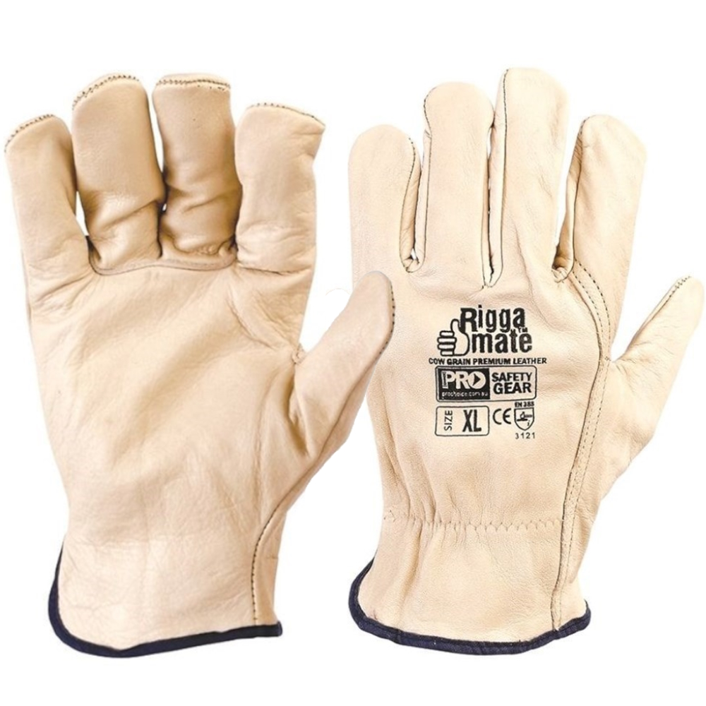 Small Rigger Gloves PIP Riggamate Cow Grain Premium Rigger Glove (Pack 12 Pairs) – Premier ...