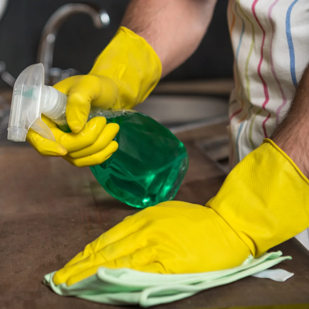 Pro-Val Economy Cotton Flock-lined Rubber Gloves (Pack 12 Pairs) (Carton 12 Packs)