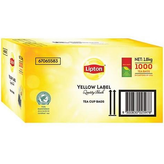 Lipton Quality Black Tea Tea Bags (Carton 1,000 Bags)