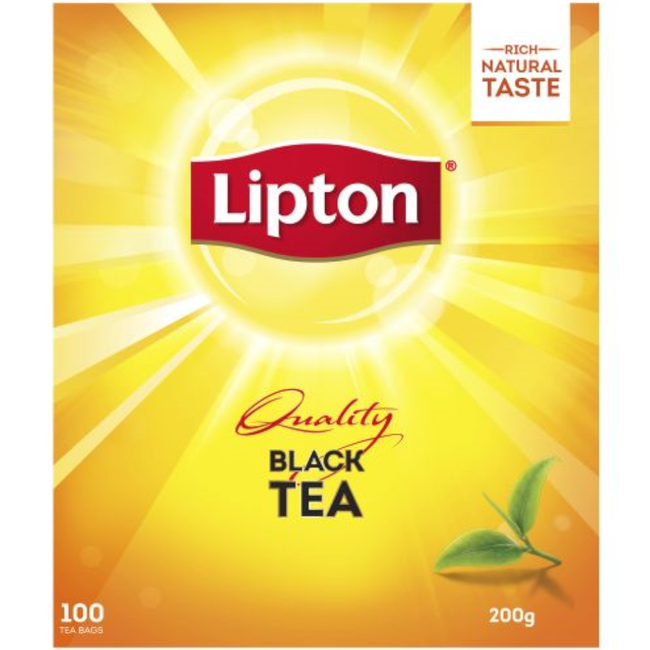 100 Pack Lipton Quality Black Tea Tea Bags (Pack 100 Bags)