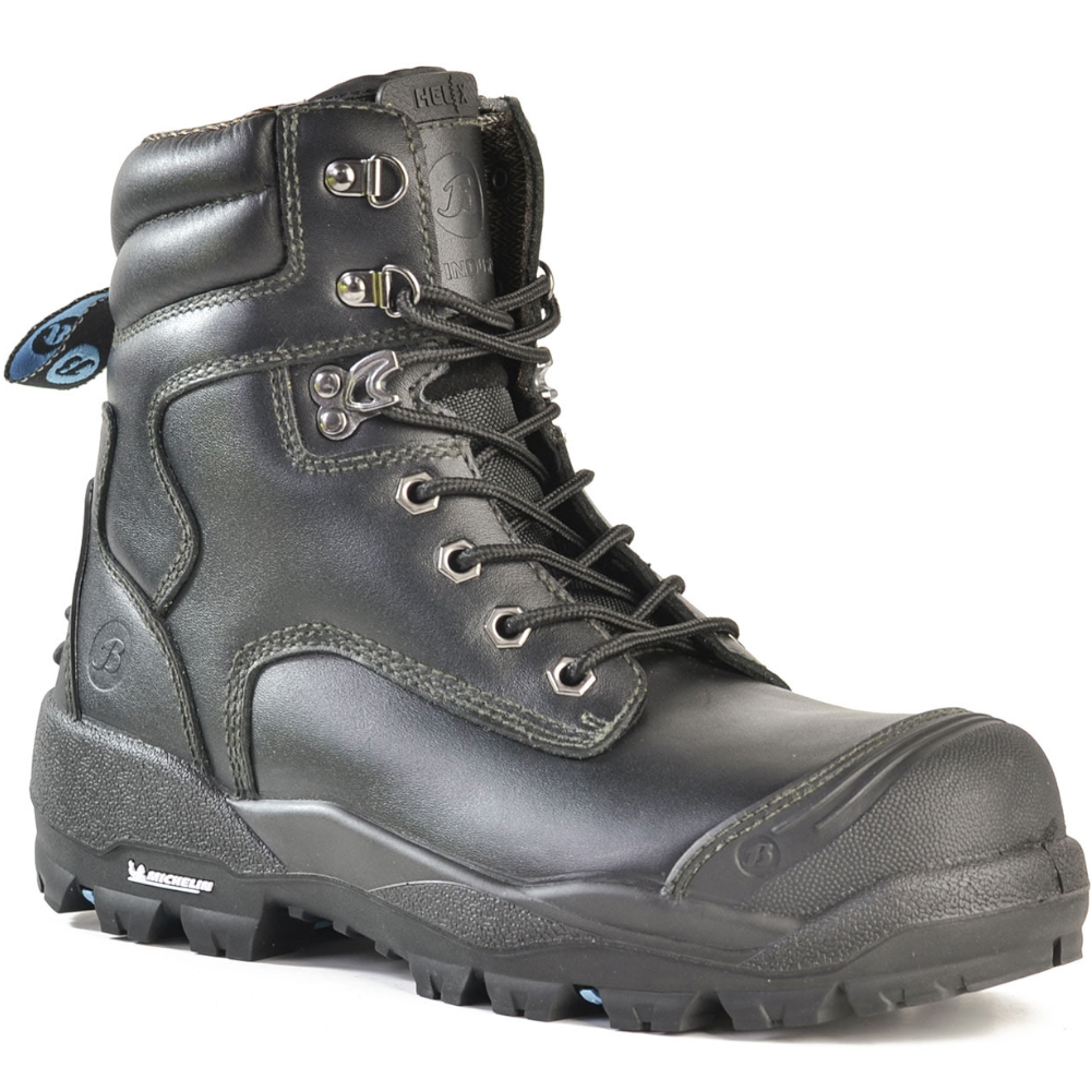 Bata Black Leather Helix Ultra Longreach Steel Toe Work Boots Sizes 3 - 14 + 7½ - 10½