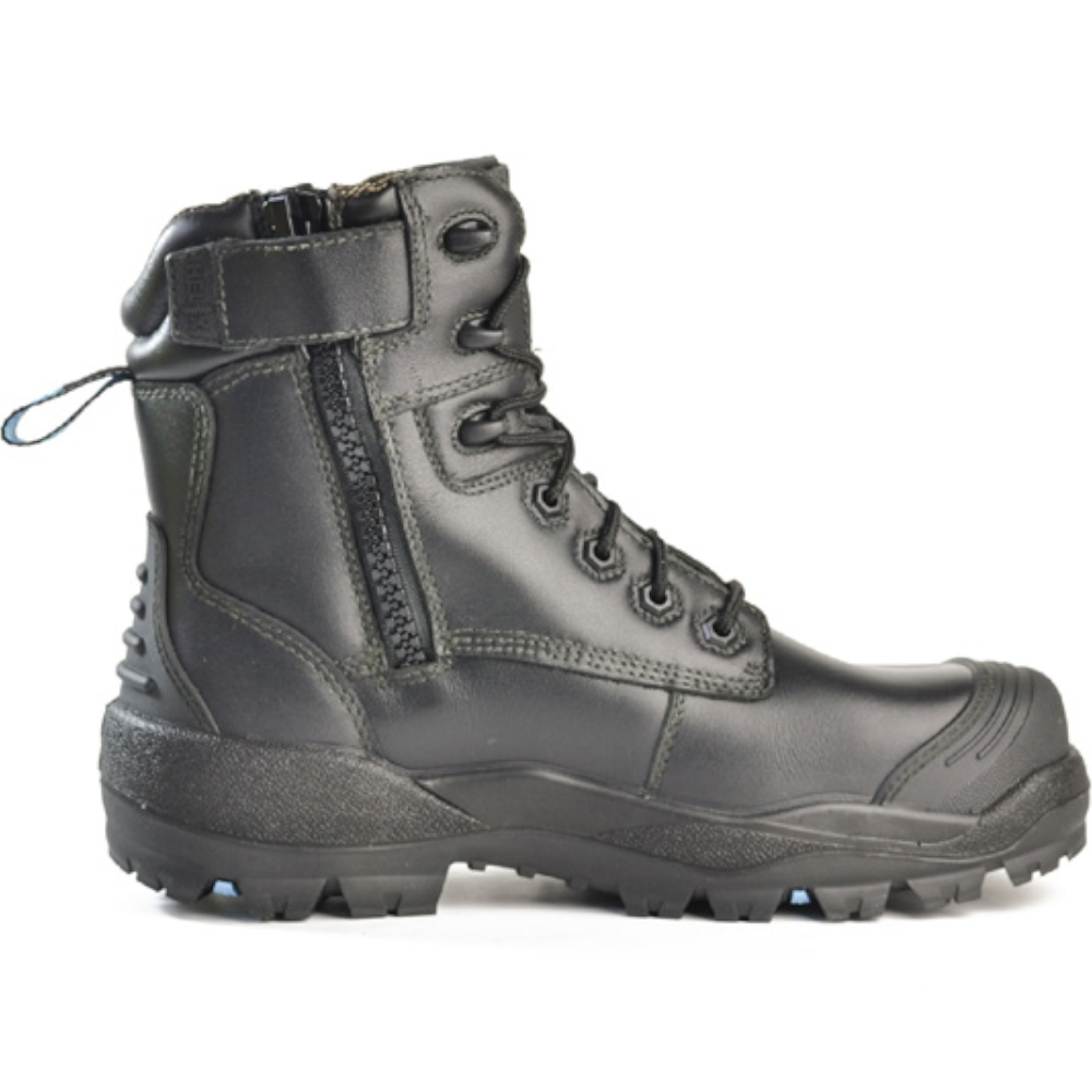 Bata Black Leather Helix Ultra Longreach Zipped Insulated Composite Toe Work Boots Sizes 3 - 14 + 7½ - 10½