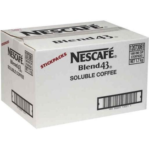 1.7g Nescafe Blend 43 Coffee Sachets (Carton 1,000 Sachets)