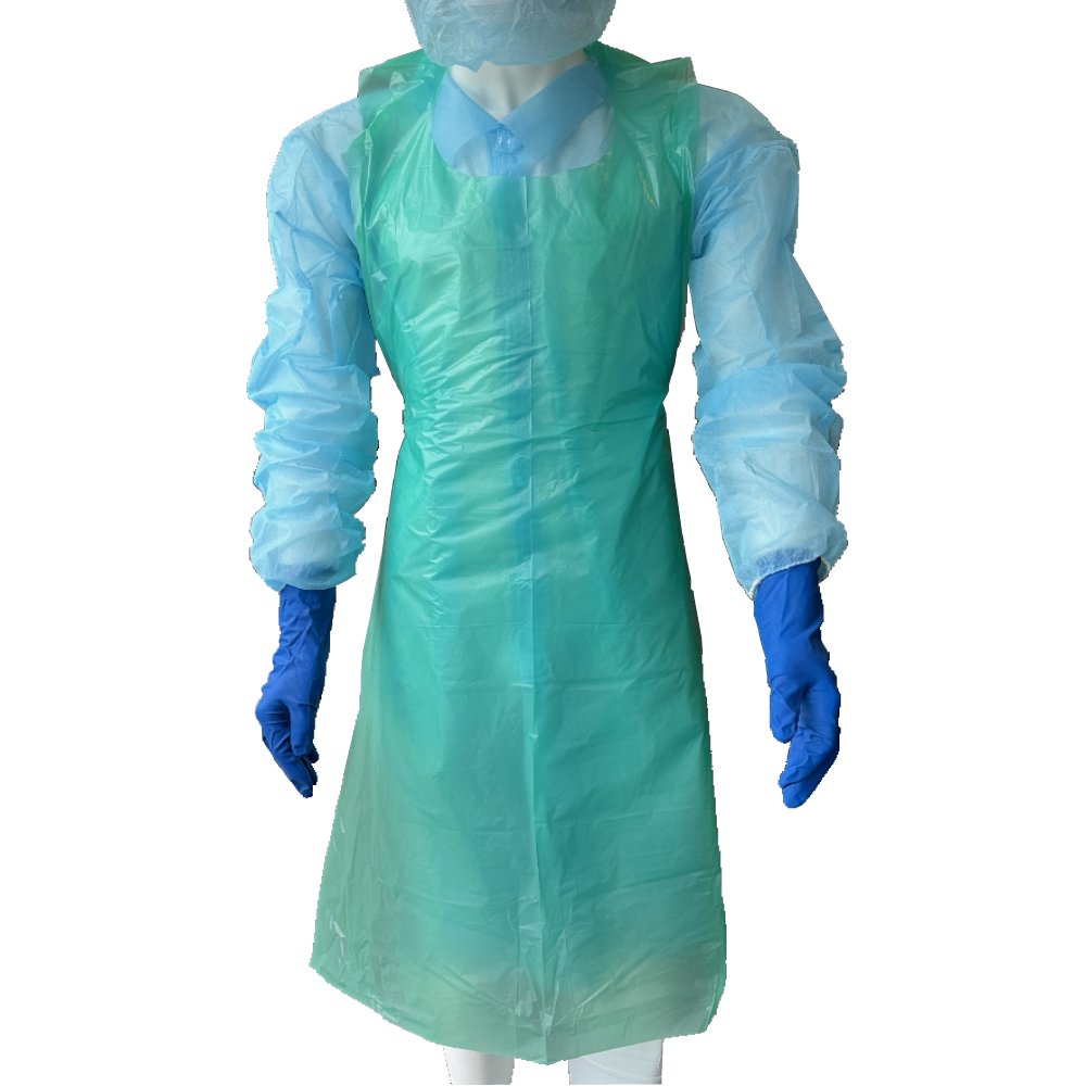 Bastion LDPE Disposable Aprons in a Dispensing Pack 80cm x 125cm Long (Pack 100 Aprons) (Carton 5 Packs)