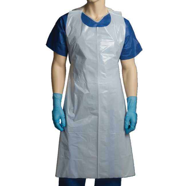 Bastion LDPE Disposable Aprons in a Dispensing Pack 80cm x 125cm Long (Pack 100 Aprons) (Carton 5 Packs)