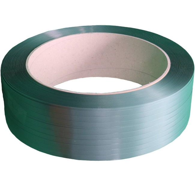 Green Embossed PET Strapping 12mm x 1,900m x 0.7mm (320kg Breaking Strain)