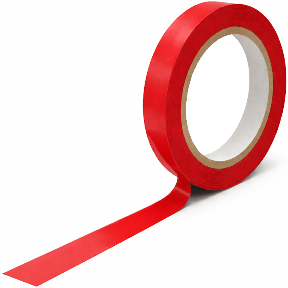 Coloured PVC Packing Tape with Rubber Adhesive