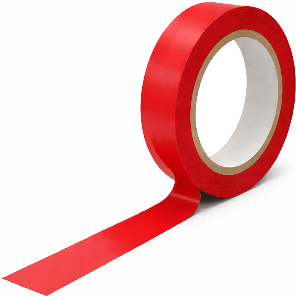 Coloured PVC Packing Tape with Rubber Adhesive