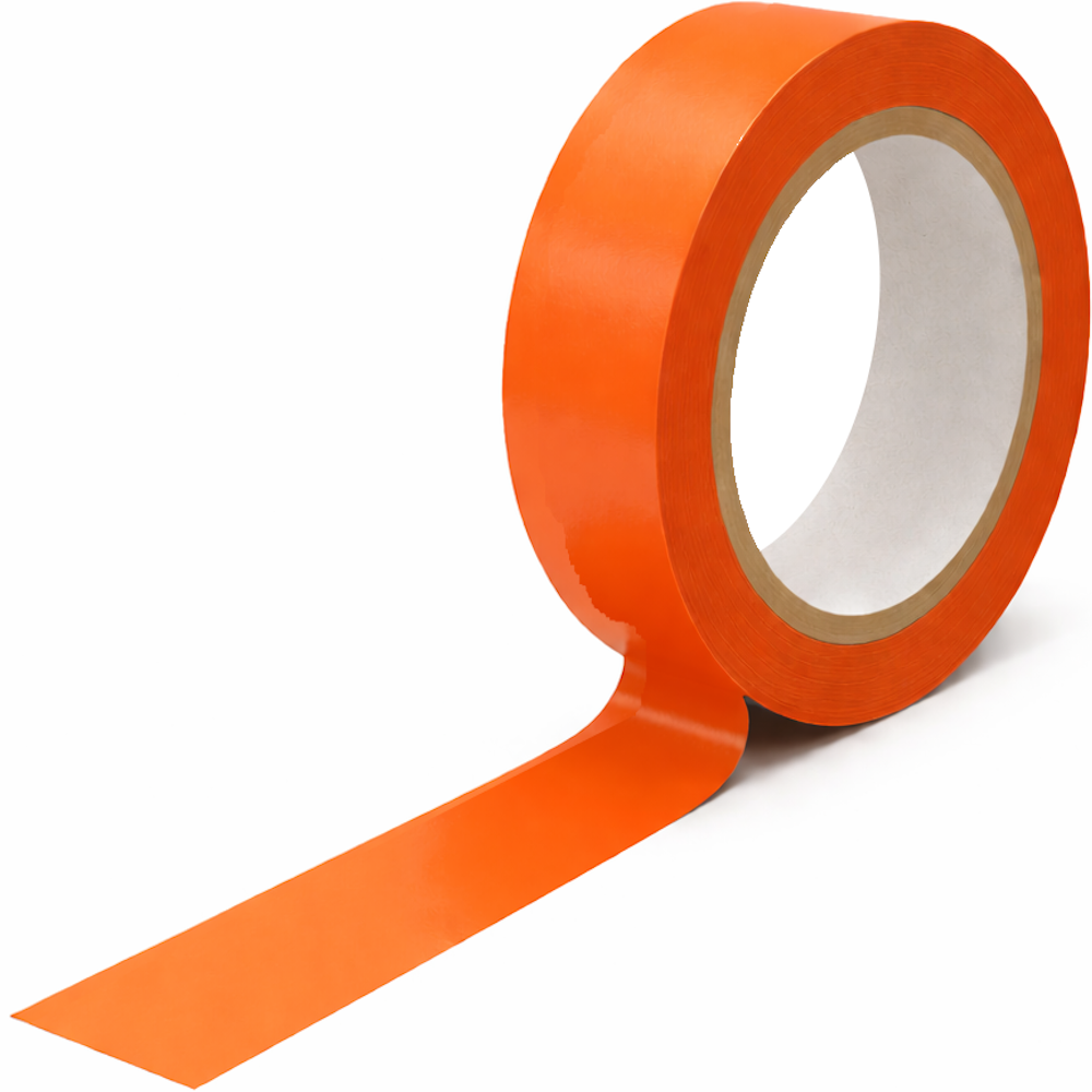 Coloured PVC Packing Tape with Rubber Adhesive