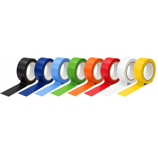 Coloured PVC Packing Tape with Rubber Adhesive