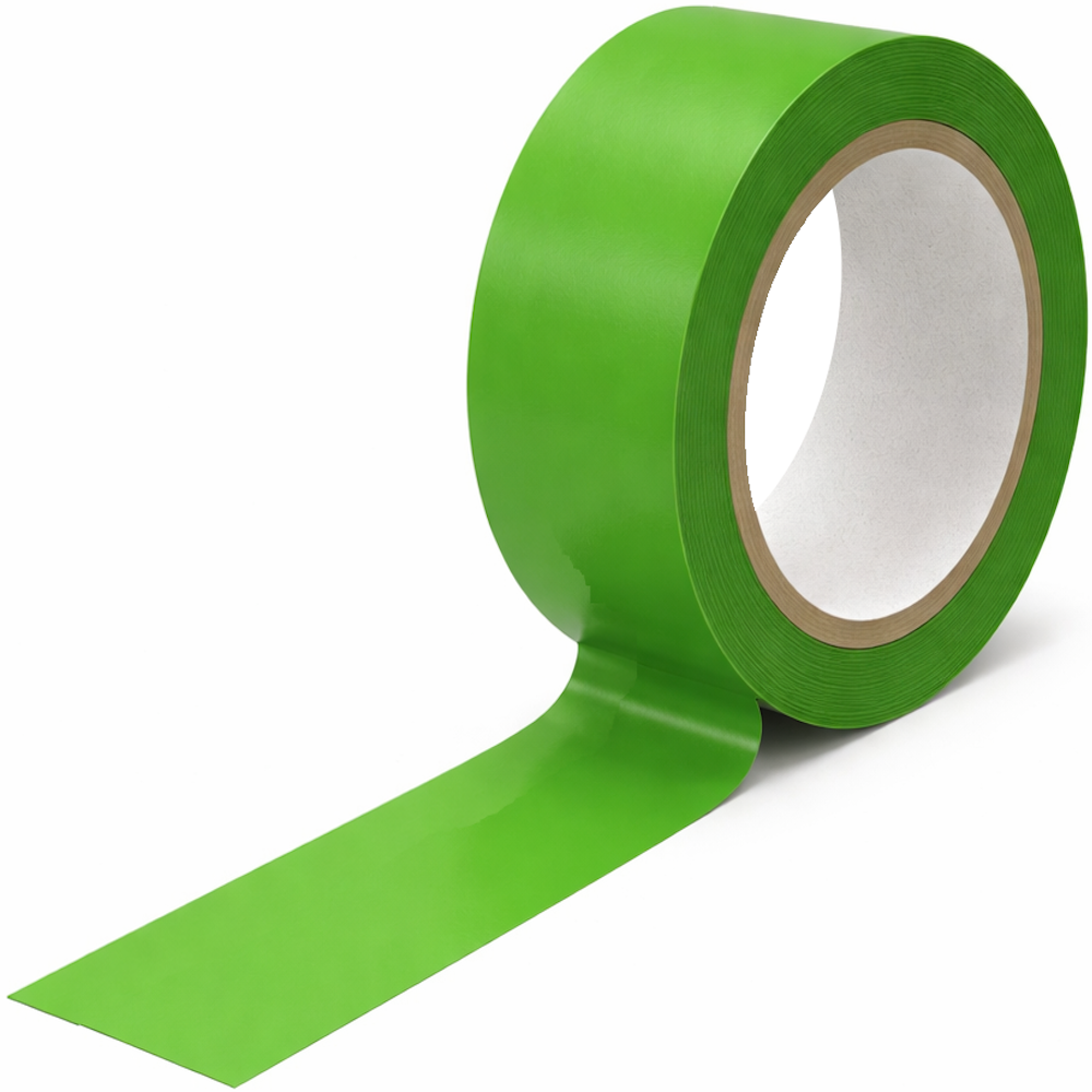 Coloured PVC Packing Tape with Rubber Adhesive