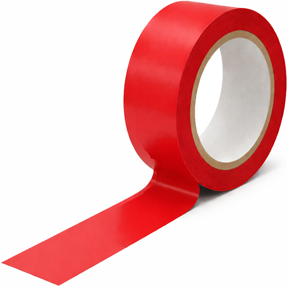 Coloured PVC Packing Tape with Rubber Adhesive