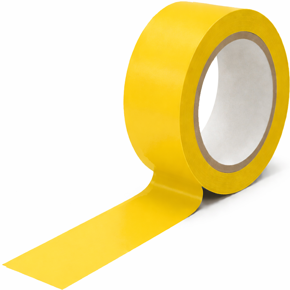 Coloured PVC Packing Tape with Rubber Adhesive