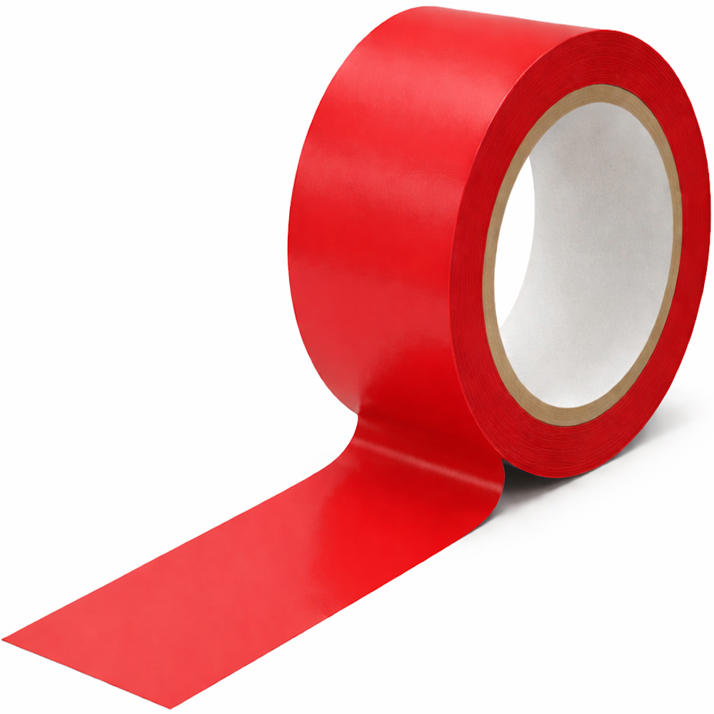 Coloured PVC Packing Tape with Rubber Adhesive