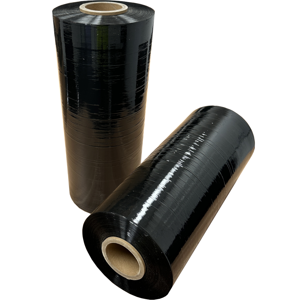 Black Heavy Duty Cast Machine Pallet Wrap 23µm (Carton 1 Roll)