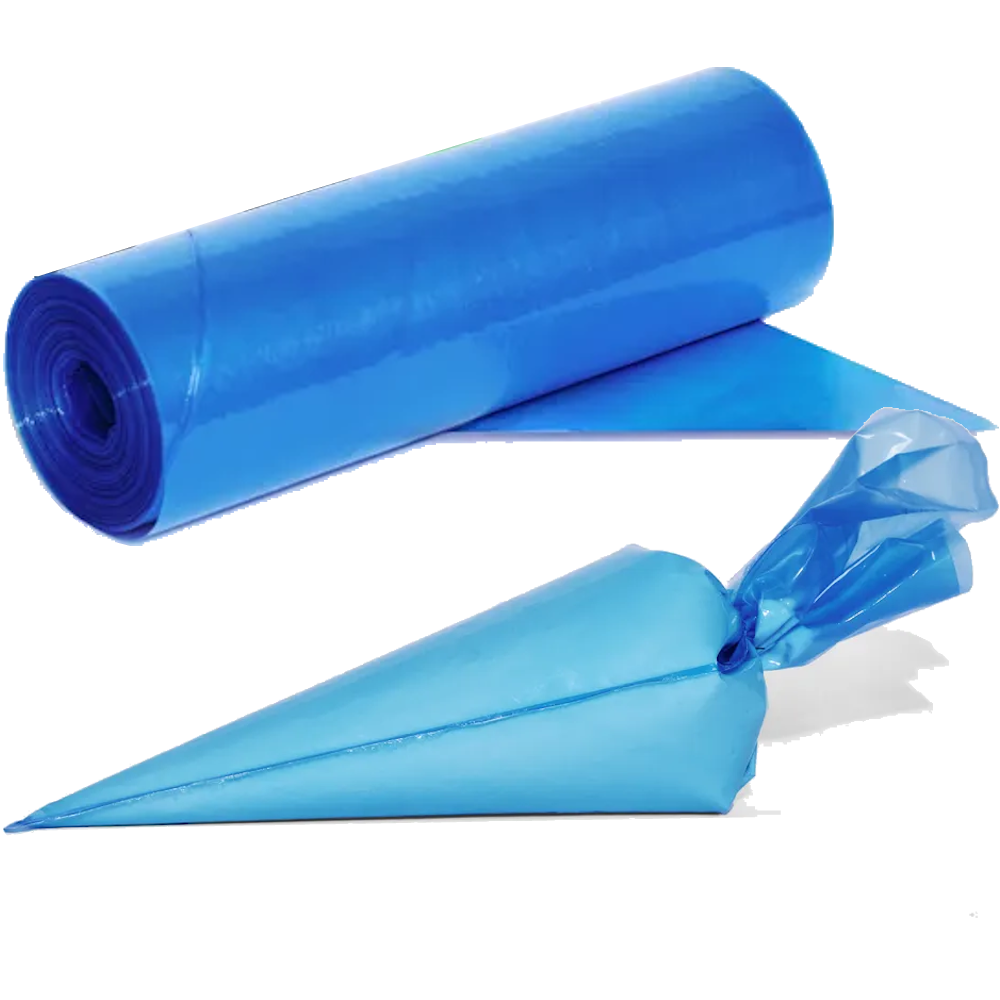 Disposable Blue Standard Piping Bags (Roll 100 Bags) (Carton 5 Rolls)