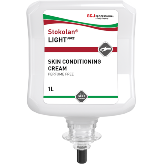 SC Johnson Professional RES1L 1L After-work Stokolan Light Pure Skin Conditioning Cream (Carton 6 Refills)