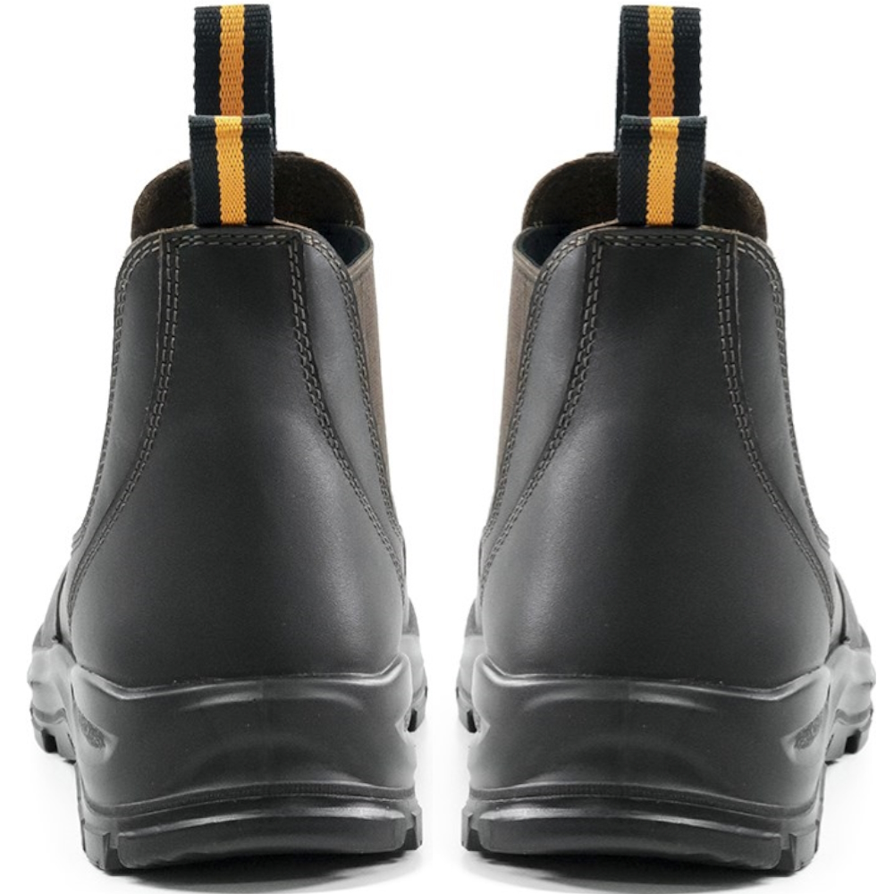 *CLEARANCE* Bison Ridge Slip-on E/S Steel Toe Safety Workboot Chestnut Sizes 4 - 14