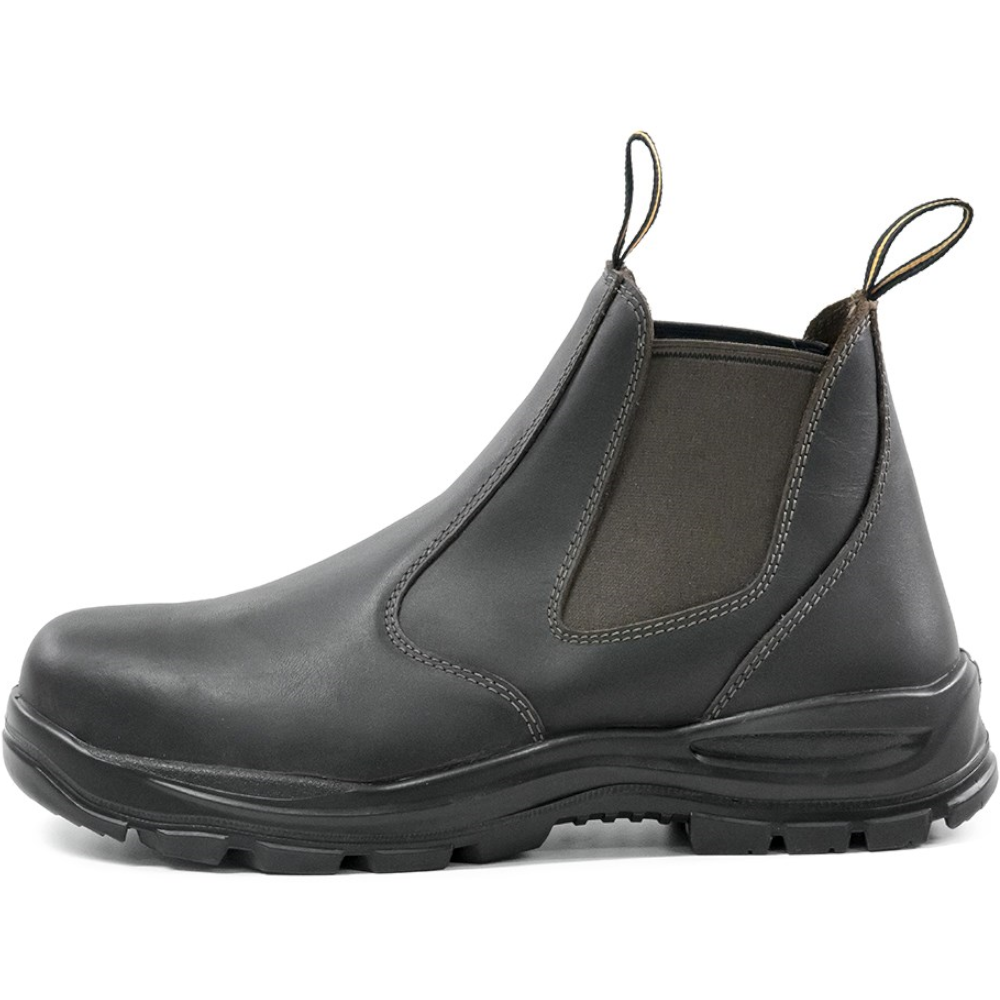 *CLEARANCE* Bison Ridge Slip-on E/S Steel Toe Safety Workboot Chestnut Sizes 4 - 14