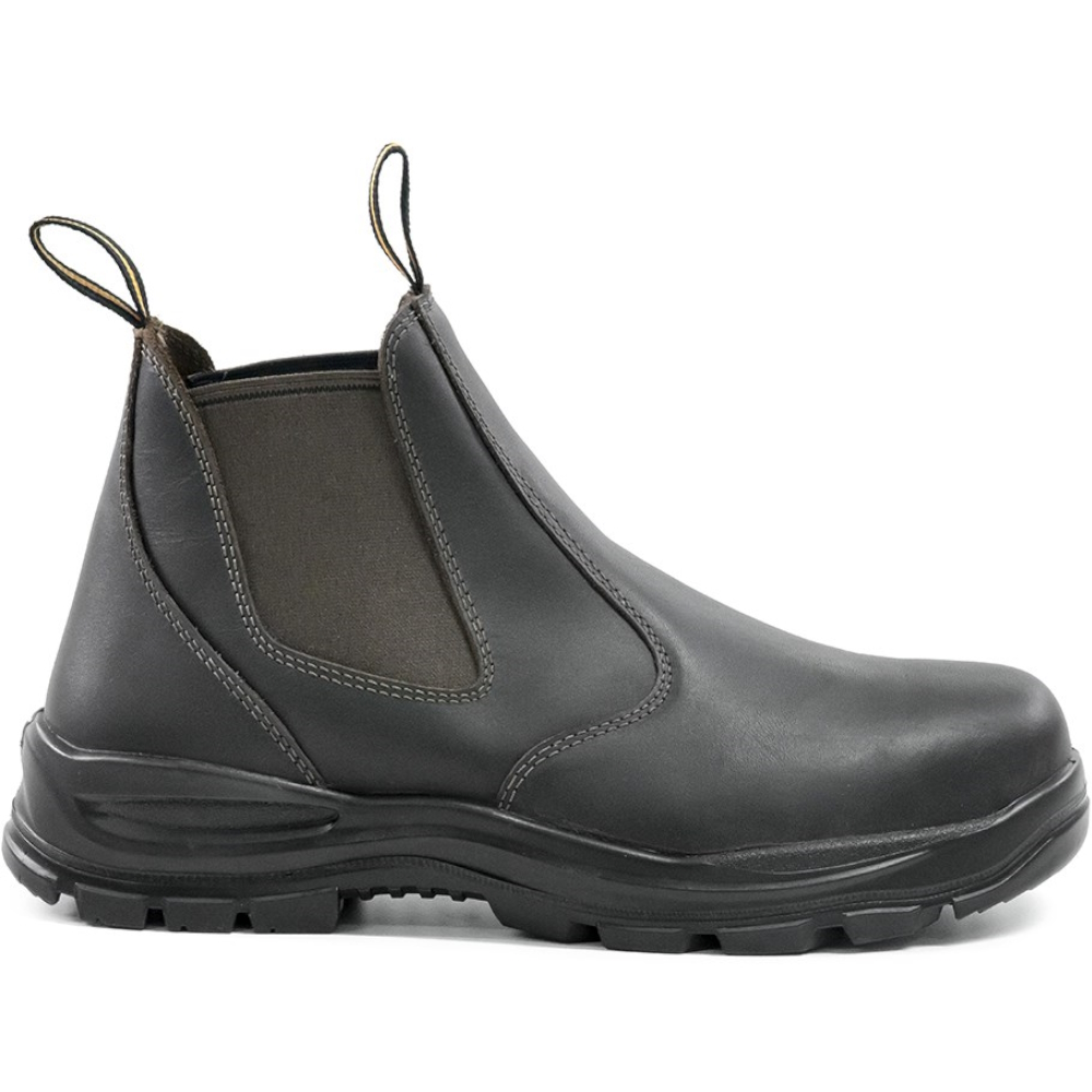 Bison Ridge Slip-on E/S Steel Toe Safety Workboot Chestnut Sizes 4 - 14