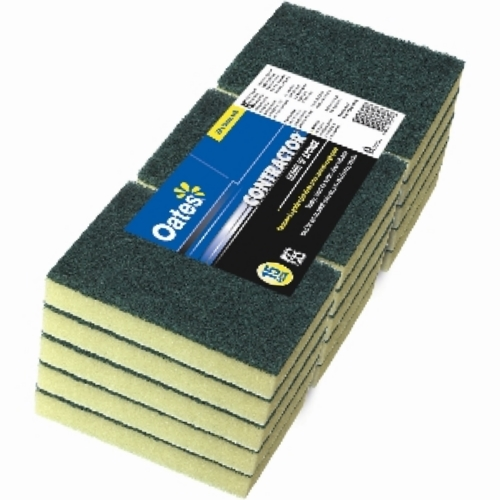 Oates SC-110V Contractor Heavy Duty Scour 'N' Sponge 15cm x 10cm (Pack 15) (Carton 12 Packs)