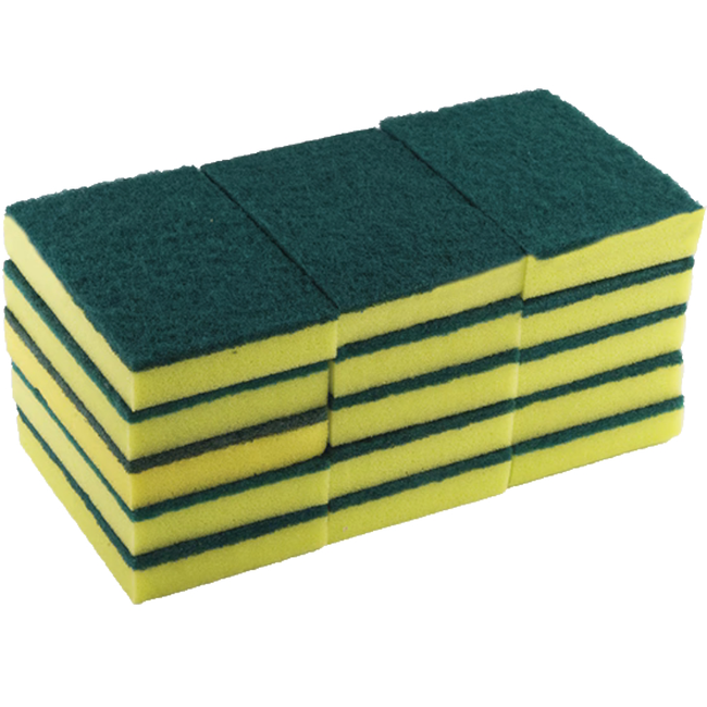 Oates SC-110V Contractor Heavy Duty Scour 'N' Sponge 15cm x 10cm (Pack 15) (Carton 12 Packs)