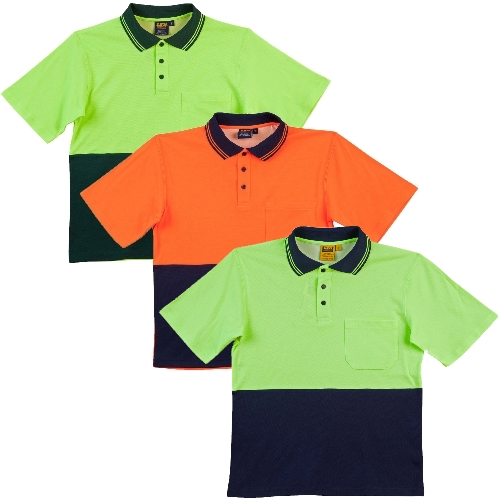 Short Sleeve Hi-Vis Polo Shirt with TrueDry for Day Use
