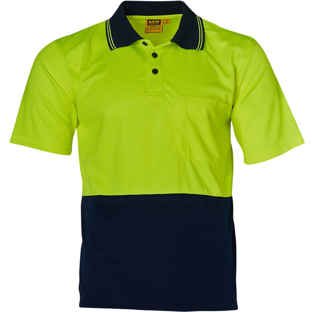 Short Sleeve Hi-Vis Polo Shirt with TrueDry for Day Use