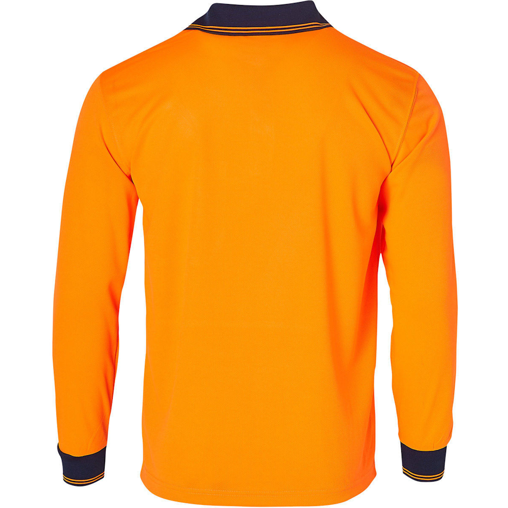 Long Sleeve Hi-Vis Polo Shirt with TrueDry for Day Use