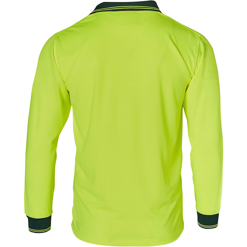 Long Sleeve Hi-Vis Polo Shirt with TrueDry for Day Use