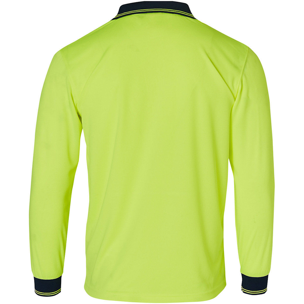 Long Sleeve Hi-Vis Polo Shirt with TrueDry for Day Use