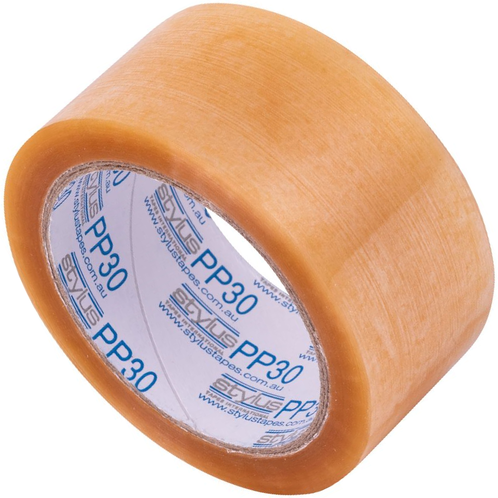 Stylus PP30 1155 Premium Transparent Hand Packing Tape 48mm x 75m (Carton 36 Rolls)