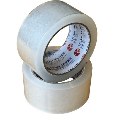 TITAN TAPES Transparent Hand Tape 48mm x 75m (Carton 36 Rolls)