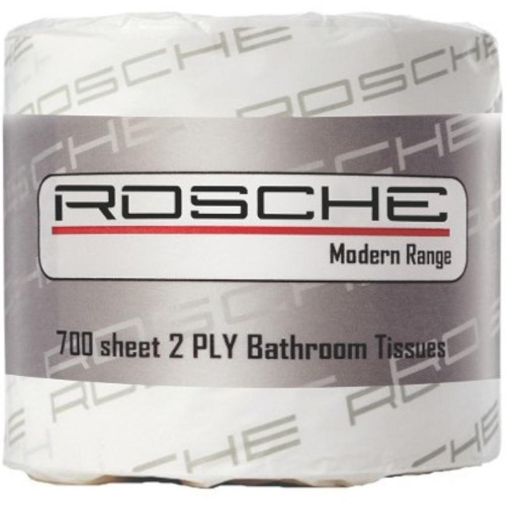 Rosche 6002 Modern Range Conventional 700-sheet 2-ply Toilet Paper Roll (Pack 48 Rolls)