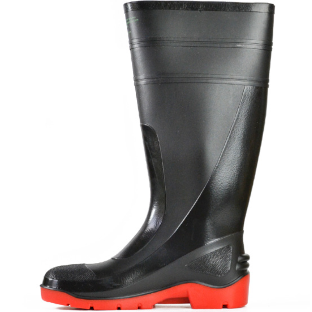 Bata Black/Red 400mm Utility Safety Gumboots Sizes 5 - 13