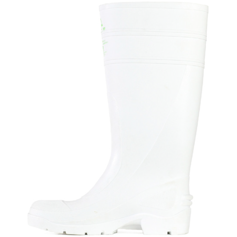 Bata White/White 400mm Utility Safety Gumboots Sizes 5 - 12