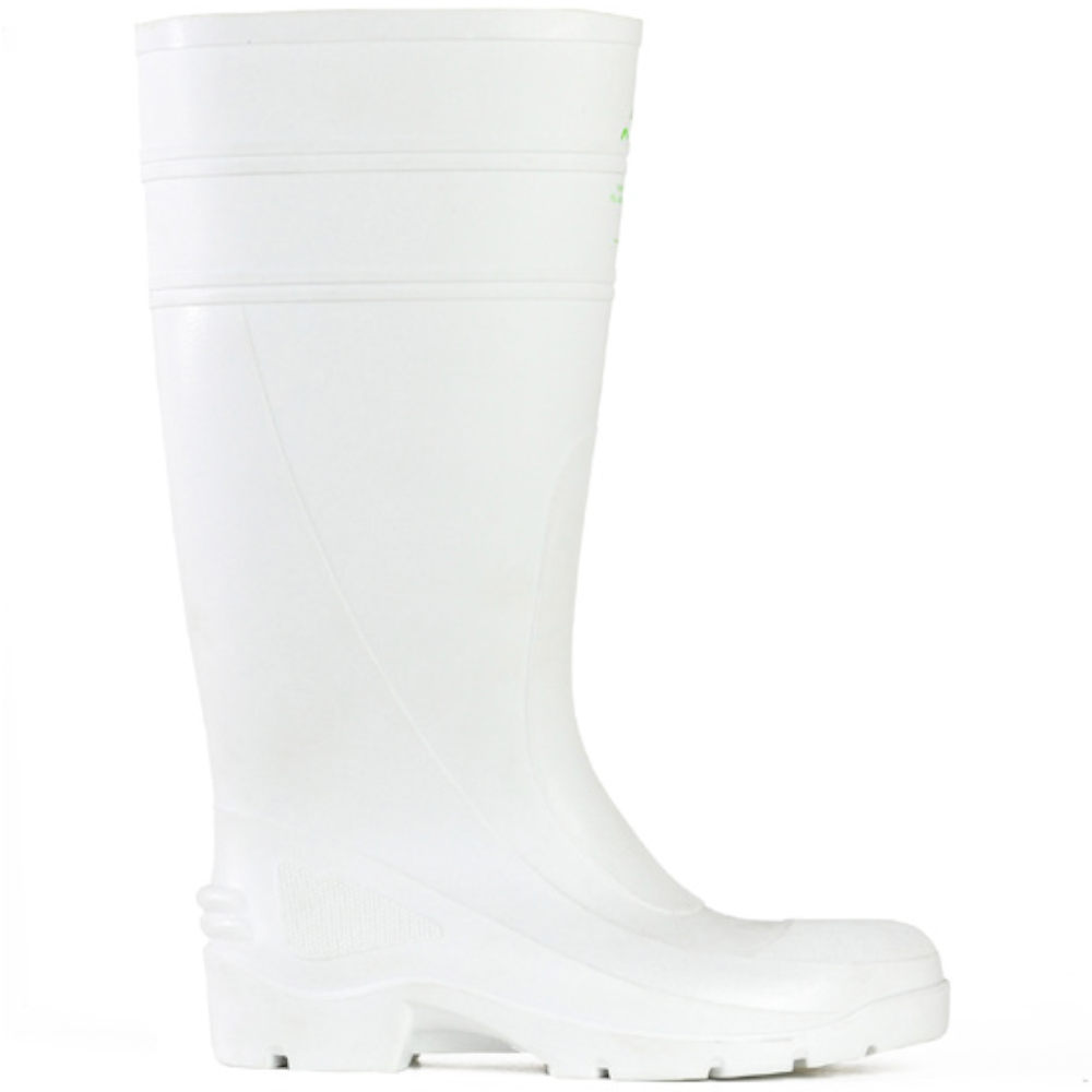 Bata White/White 400mm Utility Safety Gumboots Sizes 5 - 12