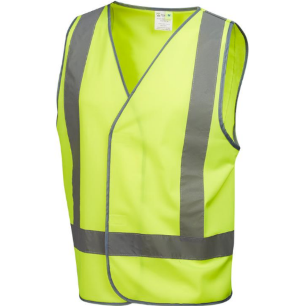 Hi Vis Day/Night Use 'H' Pattern Vest Sizes SML - 6XL